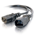 CABLES TO GO 29966 3ft 16 AWG 250 Volt Computer Power Extension Cord (IEC320C14 to IEC320C13)