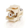 CABLES TO GO 03812 Snap-In White RCA F/F Keystone Insert Module - Ivory