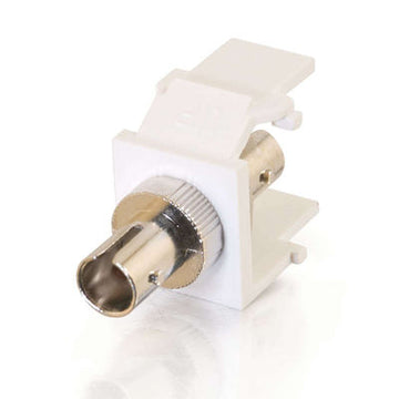 CABLES TO GO 03825 Snap-In ST Fiber F/F Keystone Insert Module - White