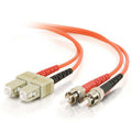 CABLES TO GO 38632 30m SC/ST Plenum-Rated Duplex 62.5/125 Multimode Fiber Patch Cable - Orange