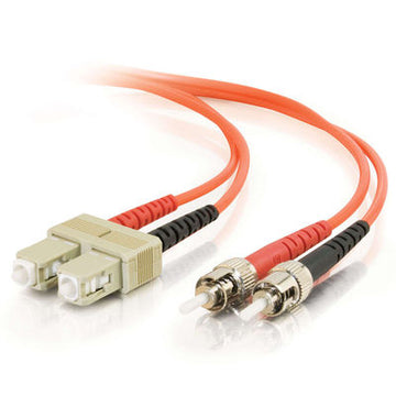 CABLES TO GO 38630 15m SC/ST Plenum-Rated Duplex 62.5/125 Multimode Fiber Patch Cable - Orange