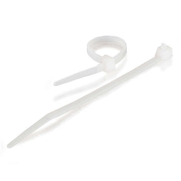 CABLES TO GO 43032 4in Cable Ties - White - 100pk