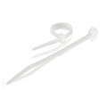 CABLES TO GO 43044 7.75in Releasable/Reusable Cable Ties - White - 50pk