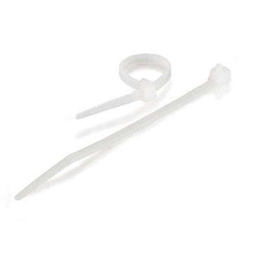 CABLES TO GO 43044 7.75in Releasable/Reusable Cable Ties - White - 50pk