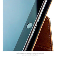MAC-CASE LS12.9FL-BK Premium Leather iPad Pro 12.9 Case (Gen 1-2) (Black)