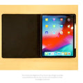 MAC-CASE LS11FL-BK Premium Leather iPad Pro 11 Case (Black)