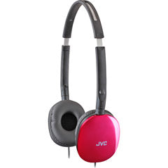 JVC HAS160P Pink FLATS Lightweight Folding Headphones