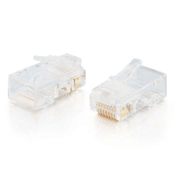 CABLES TO GO 01939 RJ45 Cat5 8x8 Modular Plug for Flat Stranded Cable - 25pk