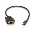 CABLES TO GO 02444 1.5ft Velocity&trade; DB9 Male to 3.5mm Male Adapter Cable