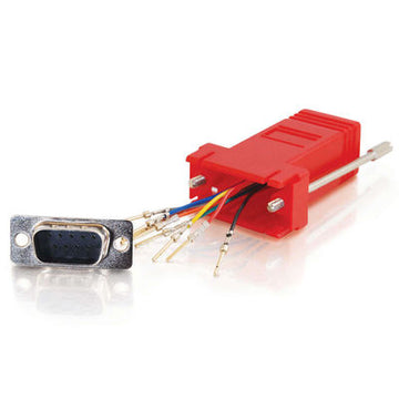 CABLES TO GO 02949 RJ45 to DB9 Male Modular Adapter - Red