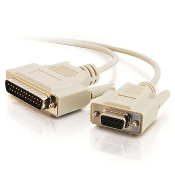 CABLES TO GO 03020 10ft DB25 Male to DB9 Female Null Modem Cable