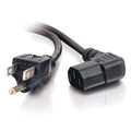CABLES TO GO 27909 10ft 18 AWG Universal Right Angle Power Cord (NEMA 5-15P to IEC320C13R)