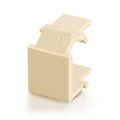 CABLES TO GO 03810 Snap-In Blank Keystone Insert Module - Ivory