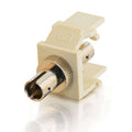 CABLES TO GO 03815 Snap-In ST Fiber F/F Keystone Insert Module - Ivory