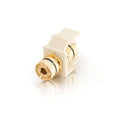 CABLES TO GO 03818 Snap-In Black Banana Jack F/F Keystone Insert Module - Ivory