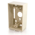 CABLES TO GO 03838 Single Gang Wall Box - Ivory