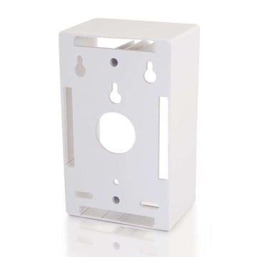 CABLES TO GO 03839 Single Gang Wall Box - White