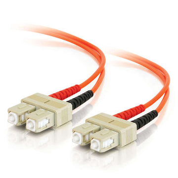CABLES TO GO 37862 1m SC/SC Plenum-Rated Duplex 50/125 Multimode Fiber Patch Cable - Orange