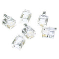 CABLES TO GO 27559 RJ11 6x4 Modular Plug for Flat Stranded Cable - 100pk