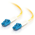 CABLES TO GO 37919 10m LC/LC Plenum-Rated Duplex 9/125 Single Mode Fiber Patch Cable - Yellow
