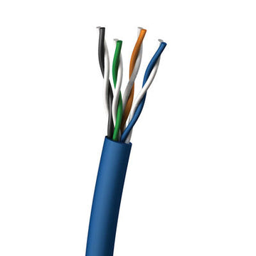 CABLES TO GO 32388 1000ft Cat5E Shielded 350 MHz Solid PVC CM/CMG-Rated Cable - Blue