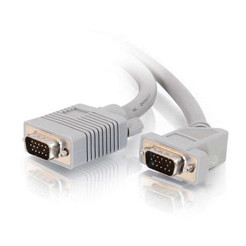 CABLES TO GO 35010 1ft Premium Shielded HD15 SXGA M/M Monitor Cable with 45&deg; Angled Male Connect