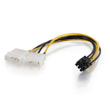 CABLES TO GO 35522 10in One 6-pin PCI Express to Two 4-pin Molex Power Adapter Cable