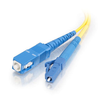 CABLES TO GO 37934 10m LC/SC Plenum-Rated Simplex 9/125 Single Mode Fiber Patch Cable - Yellow