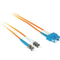 CABLES TO GO 37857 8m SC/ST Plenum-Rated Duplex 50/125 Multimode Fiber Patch Cable - Orange