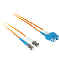 CABLES TO GO 37855 6m SC/ST Plenum-Rated Duplex 50/125 Multimode Fiber Patch Cable - Orange