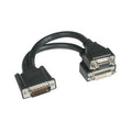 CABLES TO GO 38066 9in One LFH-59 (DMS-59) Male to One DVI-I&trade; Female and One HD15 VGA Female C