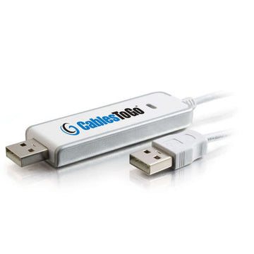 CABLES TO GO 39987 6ft USB 2.0 Driverless Transfer Cable