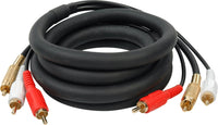 TECNEC 3PG-3PG Molded 3-Channel RCA Gold Dubbing Cable