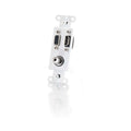 CABLES TO GO 41031 HDMI, VGA and 3.5mm Audio Pass Through Wall Plate - White