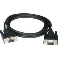 CABLES TO GO 52039 10ft DB9 F/F Null Modem Cable - Black