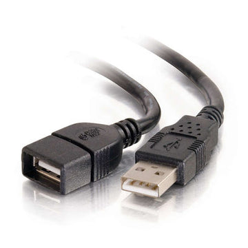 CABLES TO GO 52106 1m USB 2.0 A Male to A Female Extension Cable - Black