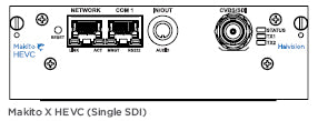 HAIVISION S-292E-SDI1-HEVC Makito X with HEVC Single Channel SDI Encoder Appliance