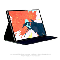 MAC-CASE LG3-12.9FL-BK Premium Leather iPad Pro 12.9 3rd Generation Case (Black)