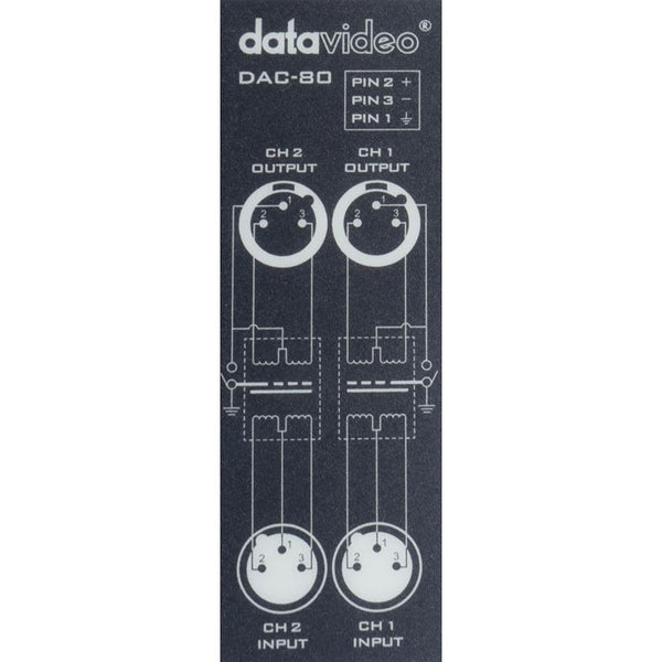 DATAVIDEO DAC-80 2 Channel Audio Isolation Transformer