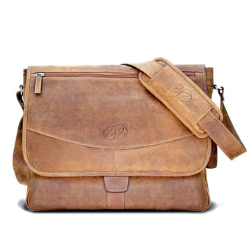 MAC-CASE LMB-VN Premium Leather Messenger Bag (Vintage)