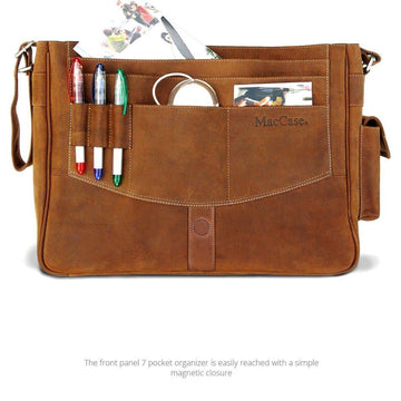 MAC-CASE LMB-VN Premium Leather Messenger Bag (Vintage)