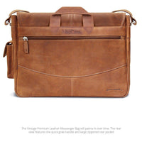 MAC-CASE LMB-VN Premium Leather Messenger Bag (Vintage)