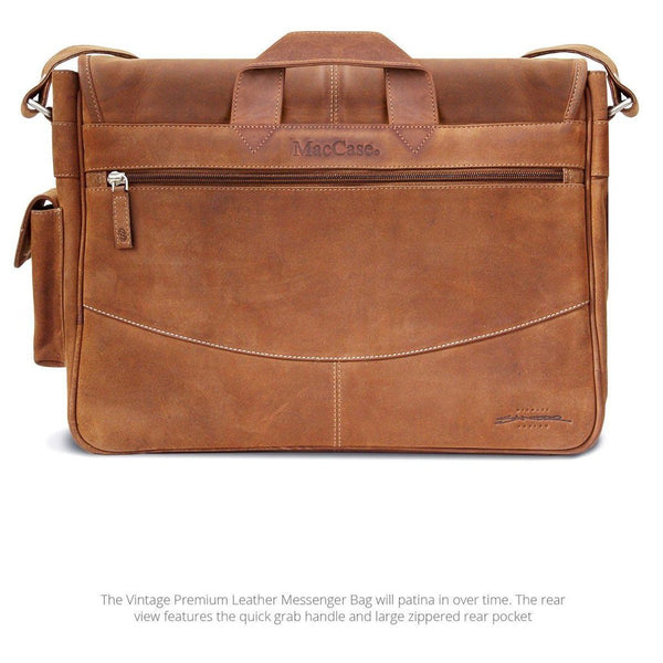 MAC-CASE LMB-VN Premium Leather Messenger Bag (Vintage)