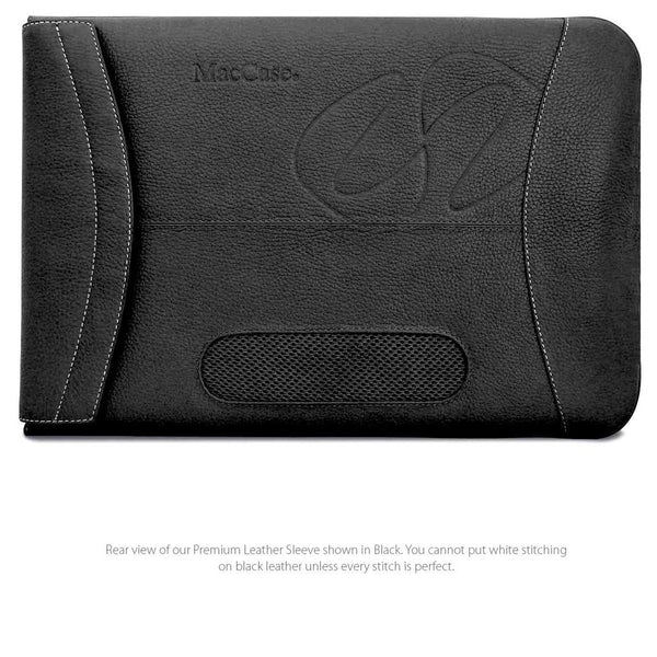 MAC-CASE L16SL-BK Premium Leather 16" MacBook Pro Sleeve (Black)