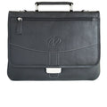 MAC-CASE LPHB-BK Premium Leather iPad Pro Briefcase (Black)