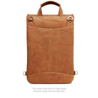 MAC-CASE LPFJ-VN-BP Premium Leather iPad Pro 12.9 Flight Jacket w/Backpack Straps (Vintage)