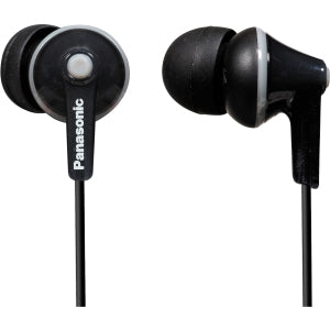 PANASONIC RP-HJE125-K Stereo Ergo Fit Earphones (Black)