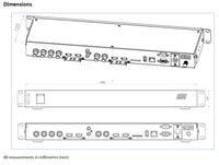 DATAVIDEO SE-1200MU 6 Input Rackmount HD Switcher (HD-SDIx4 + HDMIx2)