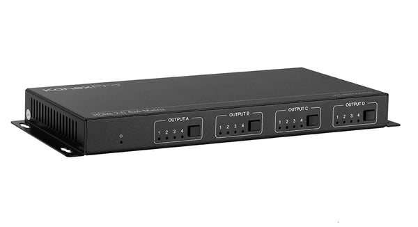 KANEXPRO SW-HDMX44DS HDMI 2.0 4x4 Matrix Switcher with 4K to 1080p Down-Scaling