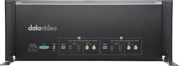DATAVIDEO TLM-102 Dual 10.1" HDMI/SDI 4RU Rackmount Monitor